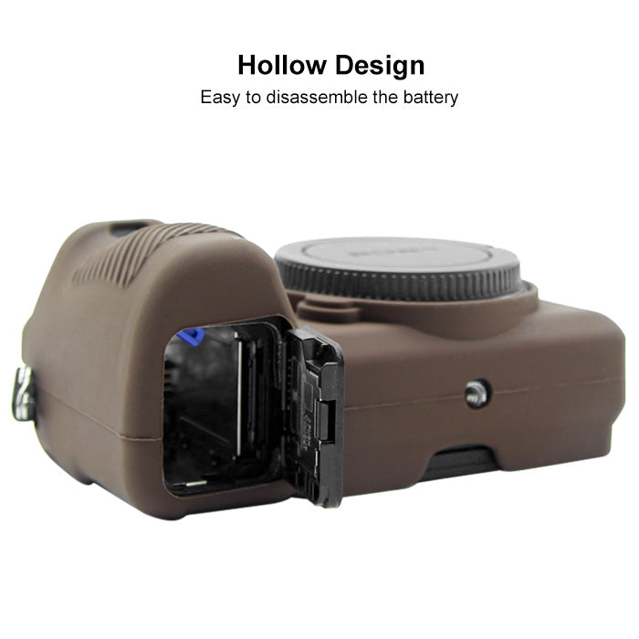 PULUZ Soft Silicone Protective Case for Sony ILCE-6500(Coffee) by PULUZ