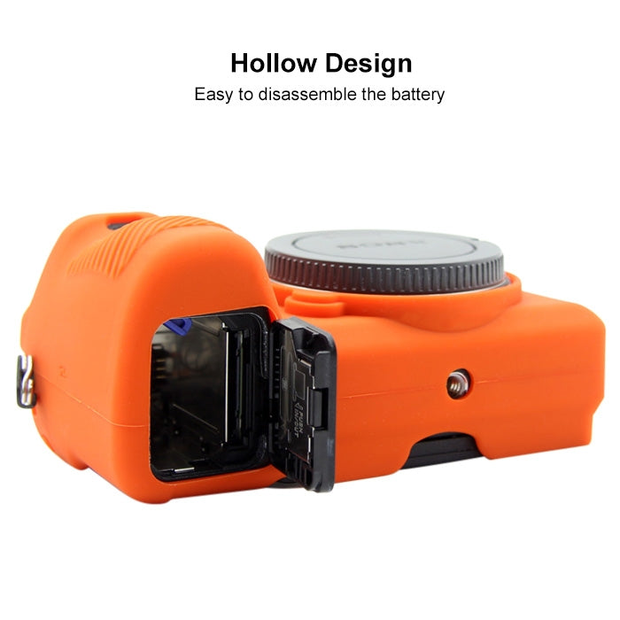 PULUZ Soft Silicone Protective Case for Sony ILCE-6500(Orange) by PULUZ