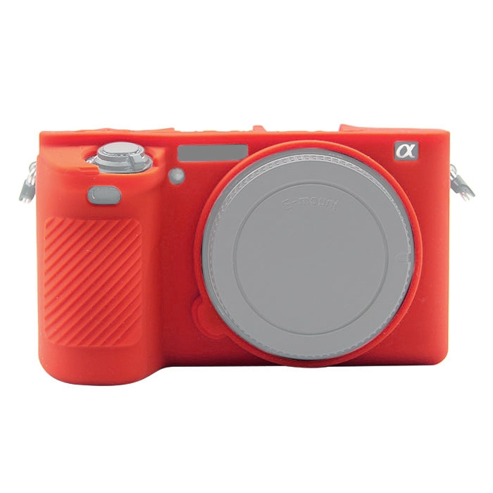 PULUZ Soft Silicone Protective Case for Sony ILCE-6500(Red) by PULUZ