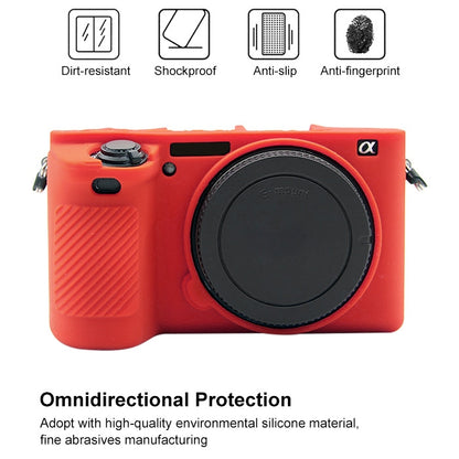 PULUZ Soft Silicone Protective Case for Sony ILCE-6500(Red) by PULUZ
