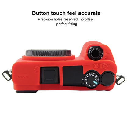 PULUZ Soft Silicone Protective Case for Sony ILCE-6500(Red) by PULUZ