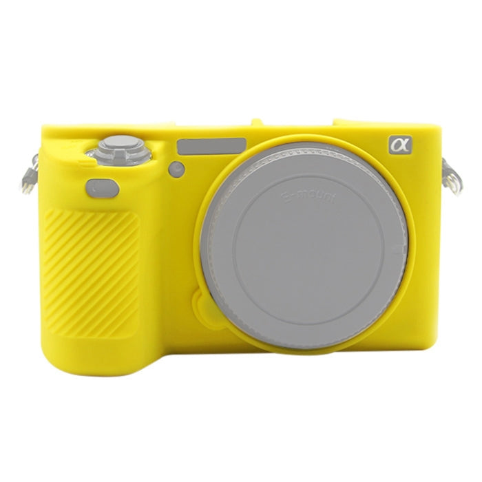 PULUZ Soft Silicone Protective Case for Sony ILCE-6500(Yellow) by PULUZ