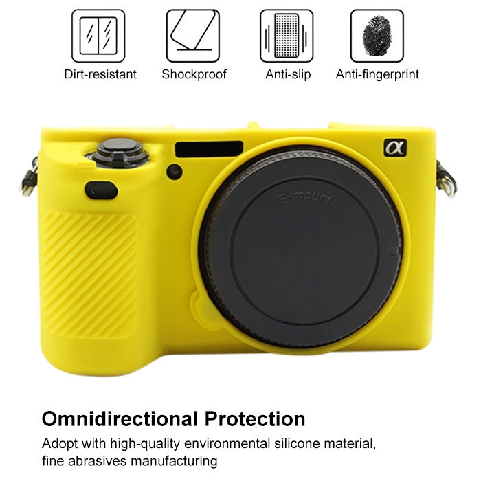 PULUZ Soft Silicone Protective Case for Sony ILCE-6500(Yellow) by PULUZ