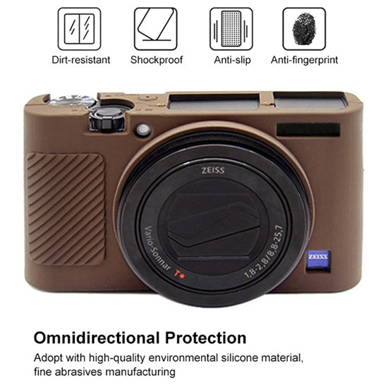 PULUZ Soft Silicone Protective Case for Sony RX100 III / IV / V(Coffee) by PULUZ