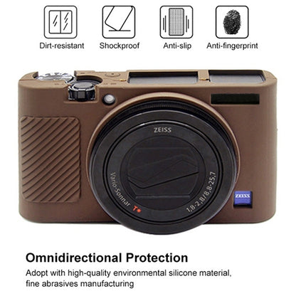 PULUZ Soft Silicone Protective Case for Sony RX100 III / IV / V(Coffee) by PULUZ