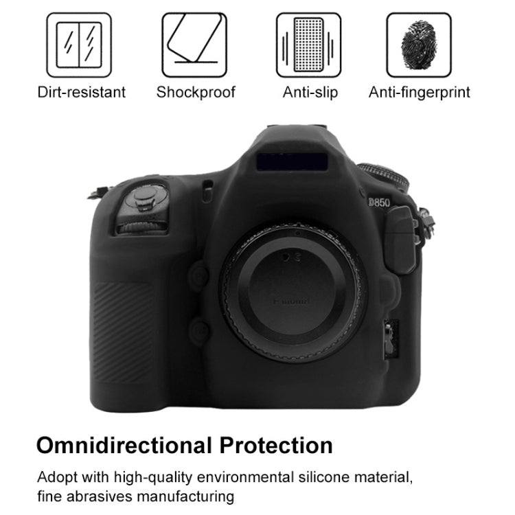 PULUZ Soft Silicone Protective Case for Nikon D850(Black) by PULUZ