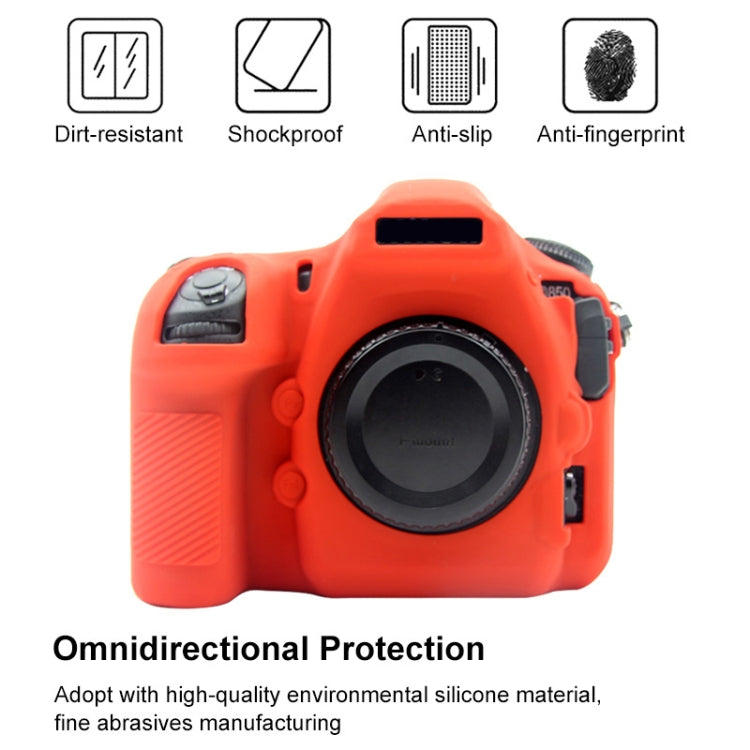 PULUZ Soft Silicone Protective Case for Nikon D850(Red) by PULUZ