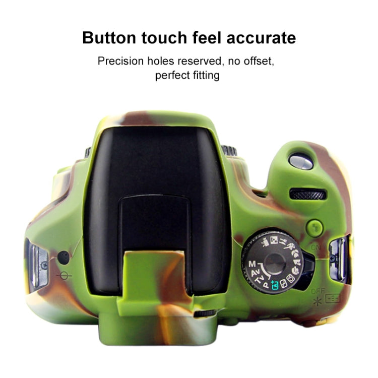 PULUZ Soft Silicone Protective Case for Canon EOS 1300D / 1500D(Camouflage) by PULUZ