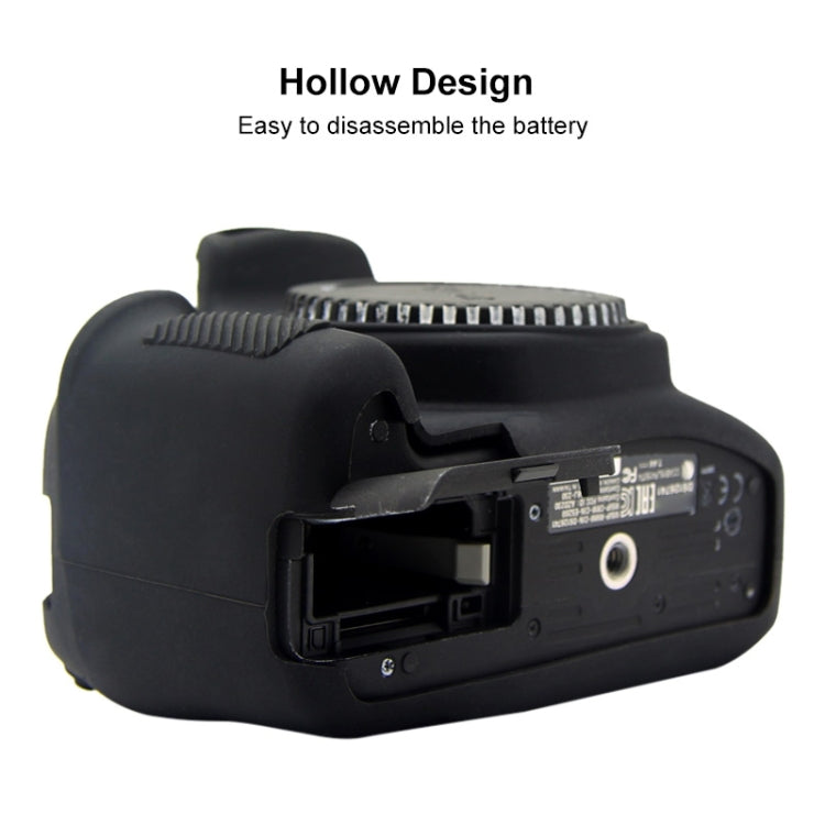 PULUZ Soft Silicone Protective Case for Canon EOS 1300D / 1500D(Black) by PULUZ