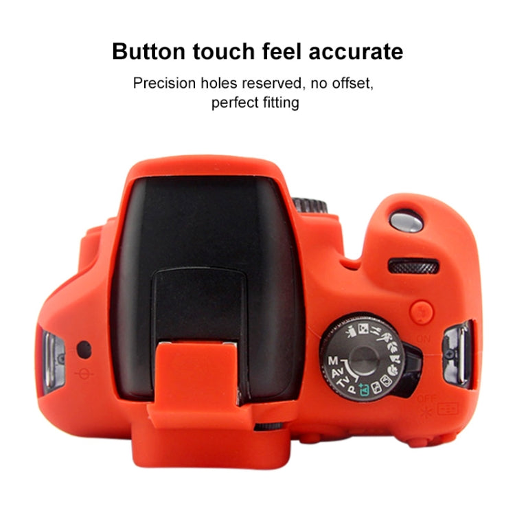 PULUZ Soft Silicone Protective Case for Canon EOS 1300D / 1500D(Red) by PULUZ