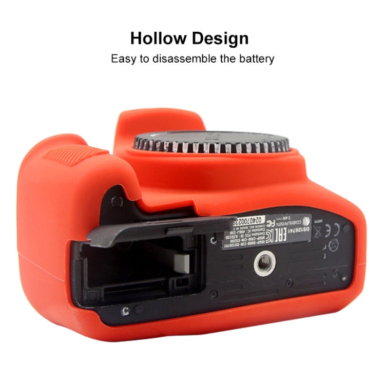 PULUZ Soft Silicone Protective Case for Canon EOS 1300D / 1500D(Red) by PULUZ