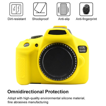 PULUZ Soft Silicone Protective Case for Canon EOS 1300D / 1500D(Yellow) by PULUZ