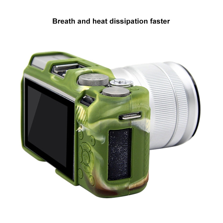 PULUZ Soft Silicone Protective Case for FUJIFILM X-A3 / X-A10(Camouflage) by PULUZ
