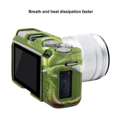 PULUZ Soft Silicone Protective Case for FUJIFILM X-A3 / X-A10(Camouflage) by PULUZ