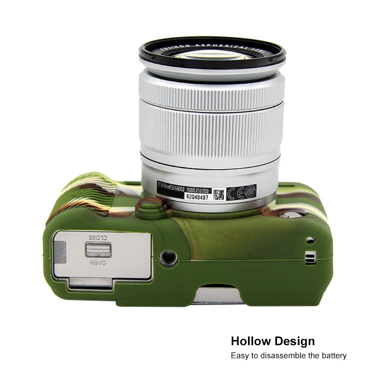 PULUZ Soft Silicone Protective Case for FUJIFILM X-A3 / X-A10(Camouflage) by PULUZ