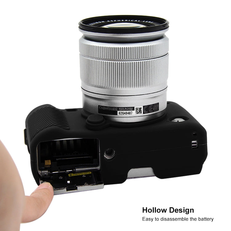 PULUZ Soft Silicone Protective Case for FUJIFILM X-A3 / X-A10(Black) by PULUZ