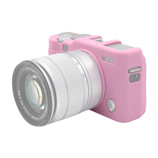 PULUZ Soft Silicone Protective Case for FUJIFILM X-A3 / X-A10(Pink) by PULUZ