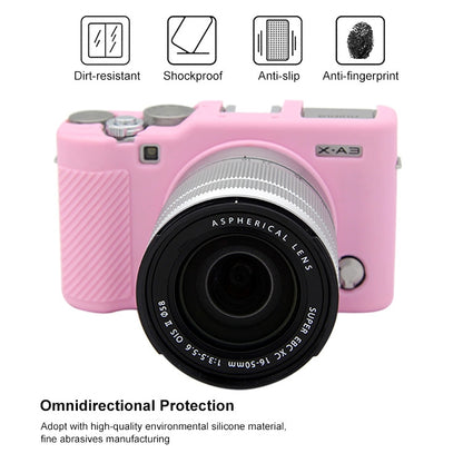 PULUZ Soft Silicone Protective Case for FUJIFILM X-A3 / X-A10(Pink) by PULUZ