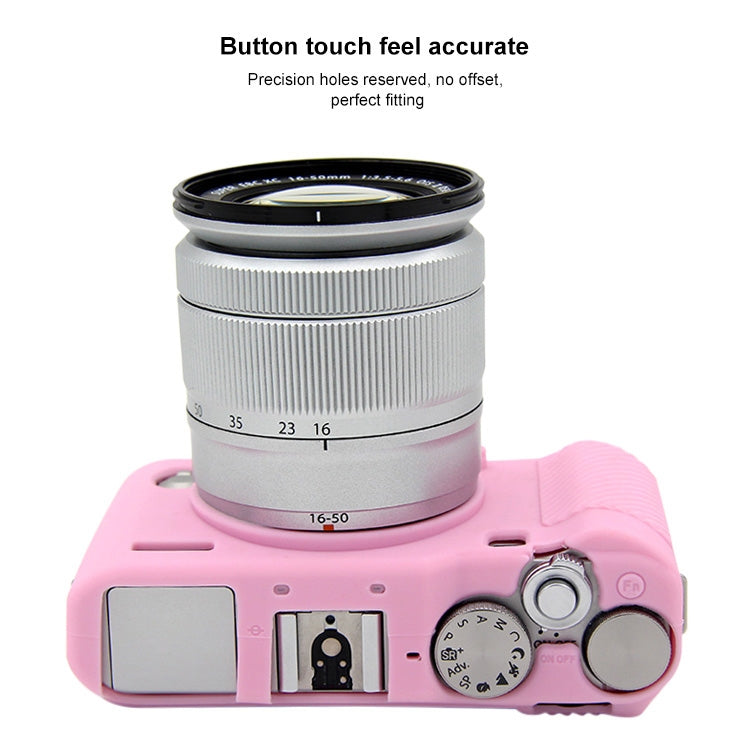 PULUZ Soft Silicone Protective Case for FUJIFILM X-A3 / X-A10(Pink) by PULUZ