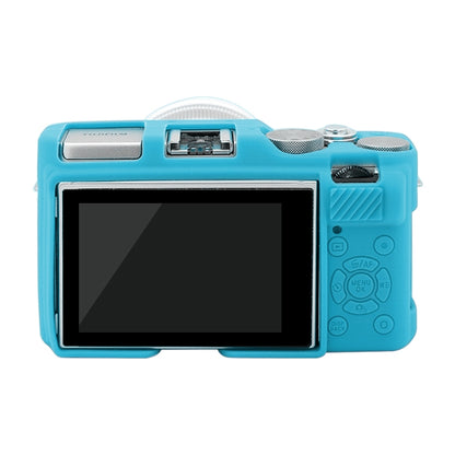PULUZ Soft Silicone Protective Case for FUJIFILM X-A3 / X-A10(Blue) by PULUZ