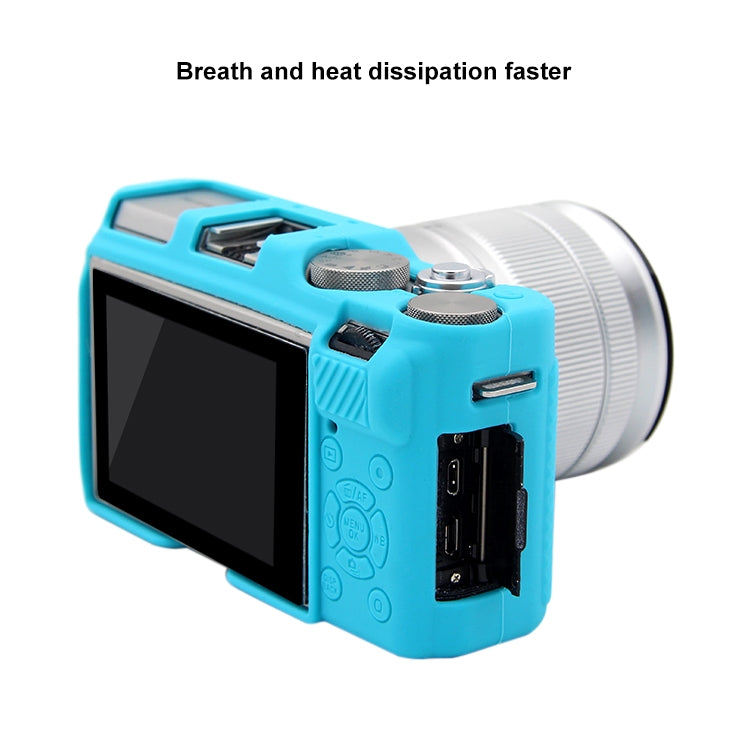 PULUZ Soft Silicone Protective Case for FUJIFILM X-A3 / X-A10(Blue) by PULUZ