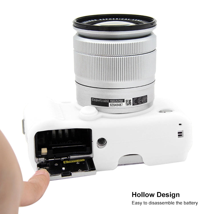 PULUZ Soft Silicone Protective Case for FUJIFILM X-A3 / X-A10(White) by PULUZ