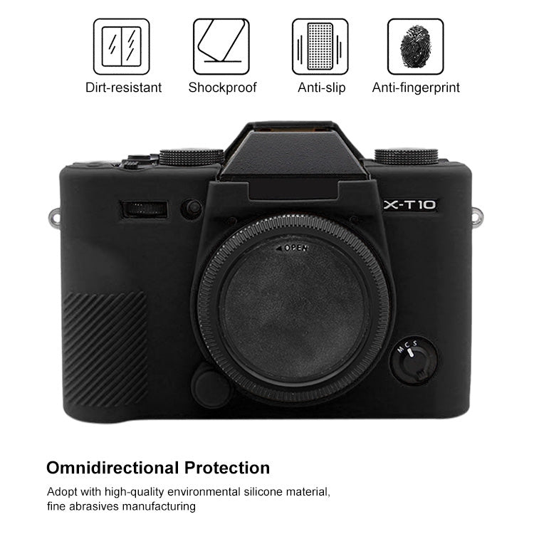 PULUZ Soft Silicone Protective Case for FUJIFILM XT10(Black) by PULUZ