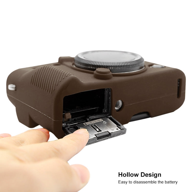 PULUZ Soft Silicone Protective Case for FUJIFILM XT10(Coffee) by PULUZ