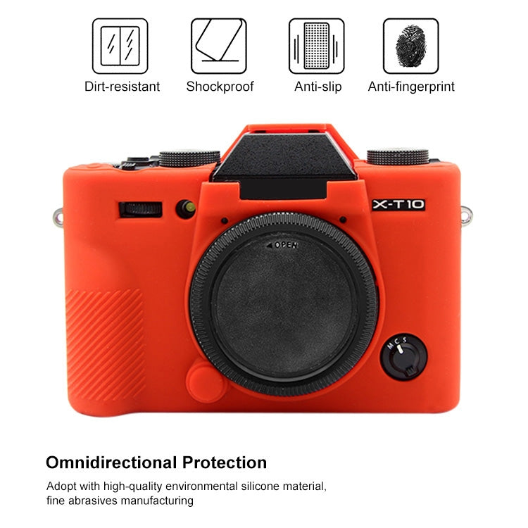PULUZ Soft Silicone Protective Case for FUJIFILM XT10(Red) by PULUZ