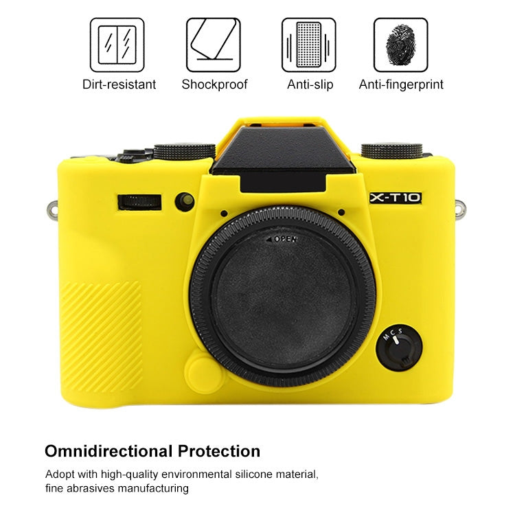 PULUZ Soft Silicone Protective Case for FUJIFILM XT10(Yellow) by PULUZ