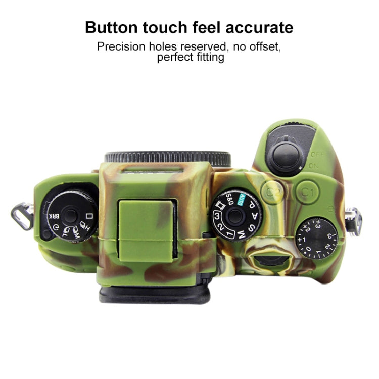 PULUZ Soft Silicone Protective Case for Sony A9 (ILCE-9) / A7 III/ A7R III(Camouflage) by PULUZ