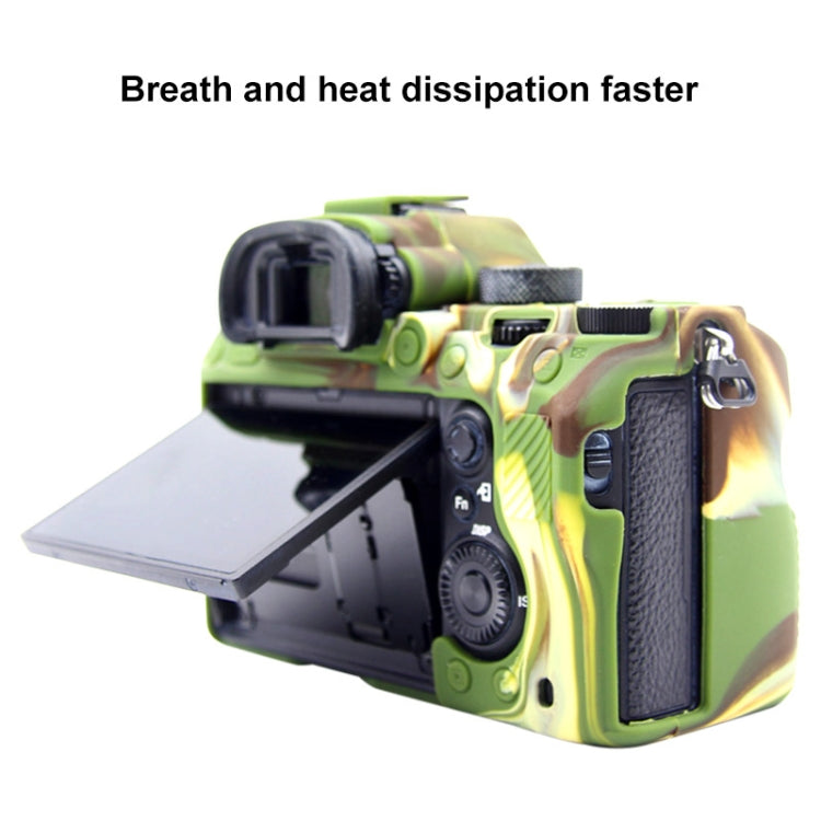 PULUZ Soft Silicone Protective Case for Sony A9 (ILCE-9) / A7 III/ A7R III(Camouflage) by PULUZ