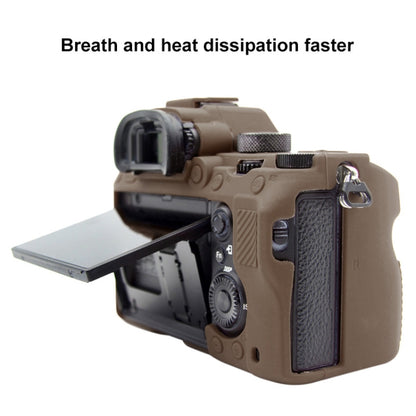 PULUZ Soft Silicone Protective Case for Sony A9 (ILCE-9) / A7 III/ A7R III(Coffee) by PULUZ