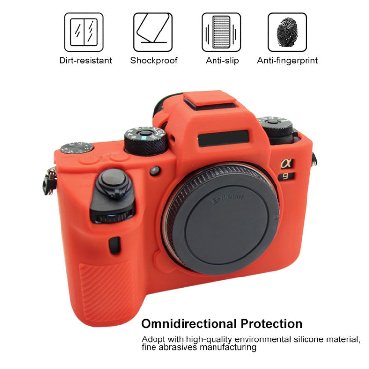 PULUZ Soft Silicone Protective Case for Sony A9 (ILCE-9) / A7 III/ A7R III(Red) by PULUZ