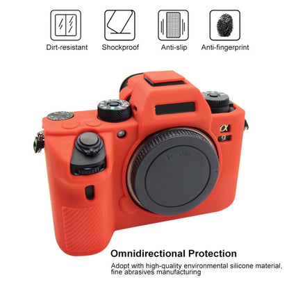 PULUZ Soft Silicone Protective Case for Sony A9 (ILCE-9) / A7 III/ A7R III(Red) by PULUZ
