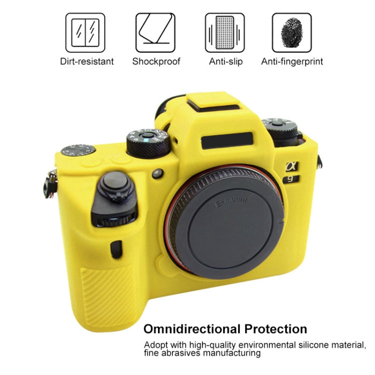 PULUZ Soft Silicone Protective Case for Sony A9 (ILCE-9) / A7 III/ A7R III(Yellow) by PULUZ