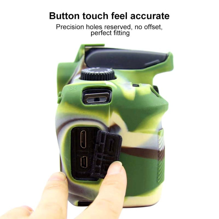 PULUZ Soft Silicone Protective Case for Canon EOS 3000D / 4000D(Camouflage) by PULUZ