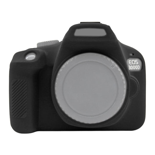 PULUZ Soft Silicone Protective Case for Canon EOS 3000D / 4000D(Black) by PULUZ