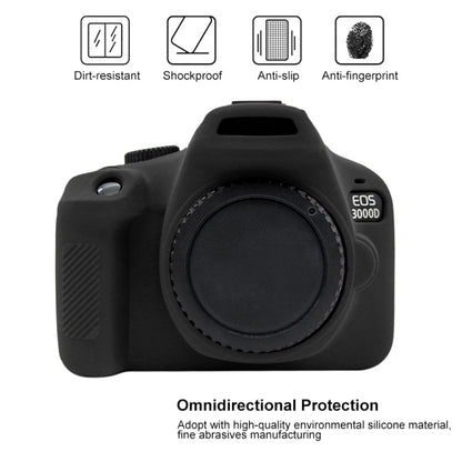 PULUZ Soft Silicone Protective Case for Canon EOS 3000D / 4000D(Black) by PULUZ