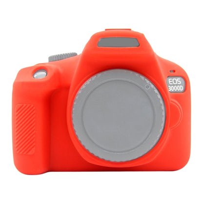 PULUZ Soft Silicone Protective Case for Canon EOS 3000D / 4000D(Red) by PULUZ