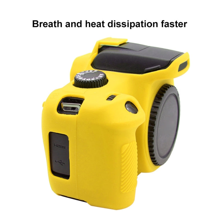 PULUZ Soft Silicone Protective Case for Canon EOS 3000D / 4000D(Yellow) by PULUZ