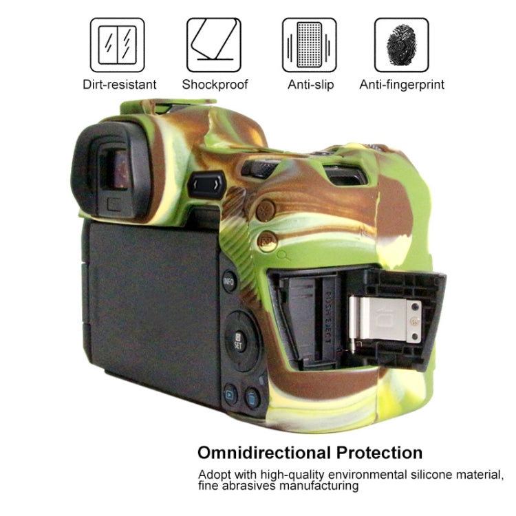 PULUZ Soft Silicone Protective Case for Canon EOS R(Camouflage) by PULUZ