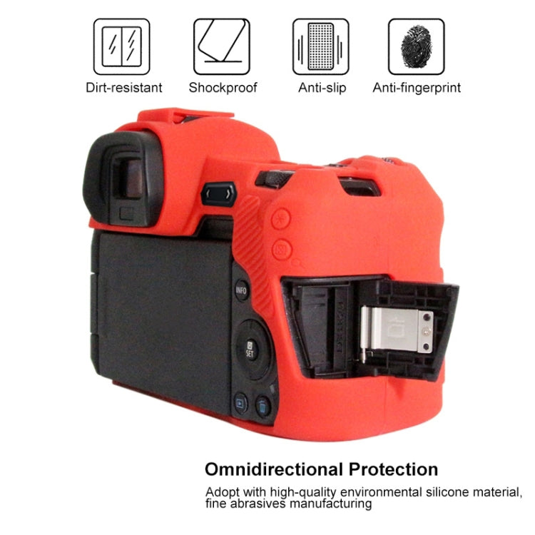 PULUZ Soft Silicone Protective Case for Canon EOS R(Red) by PULUZ