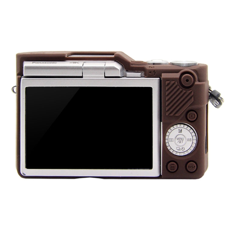 PULUZ Soft Silicone Protective Case for Panasonic Lumix GF10(Coffee) by PULUZ