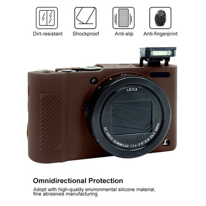 PULUZ Soft Silicone Protective Case for Panasonic Lumix LX10(Coffee) by PULUZ