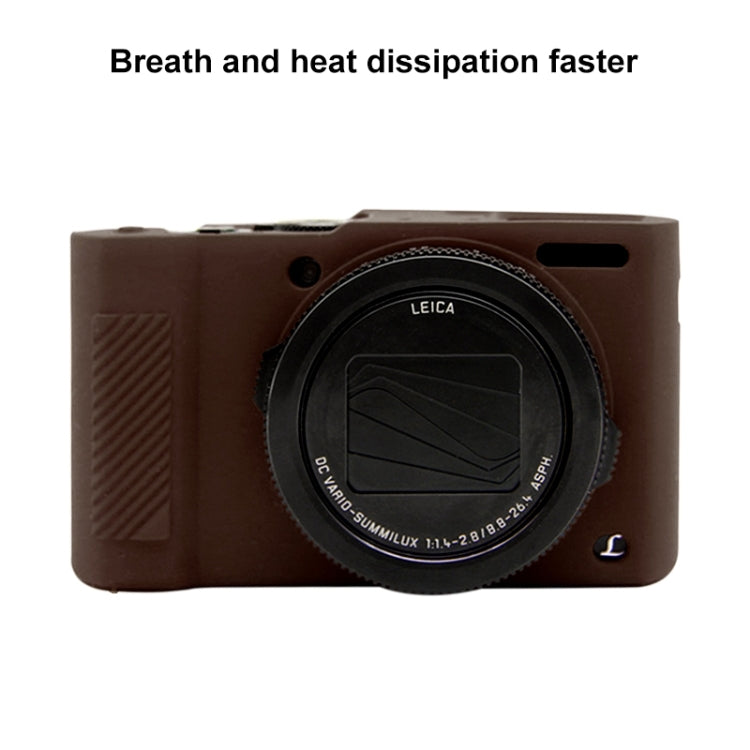 PULUZ Soft Silicone Protective Case for Panasonic Lumix LX10(Coffee) by PULUZ