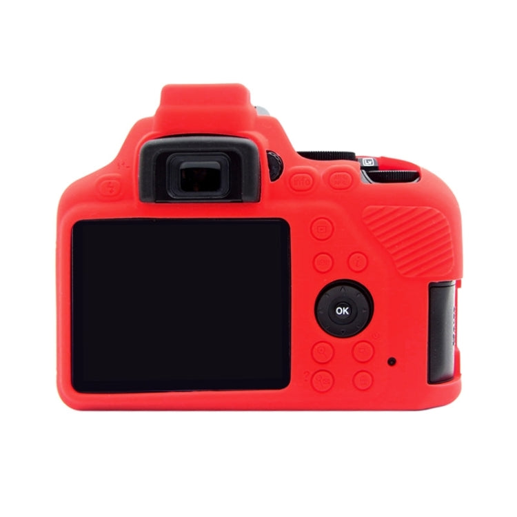 PULUZ Soft Silicone Protective Case for Nikon D3500(Red) by PULUZ