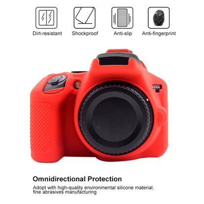 PULUZ Soft Silicone Protective Case for Nikon D3500(Red) by PULUZ