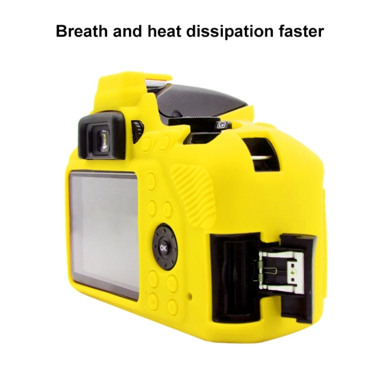 PULUZ Soft Silicone Protective Case for Nikon D3500(Yellow) by PULUZ