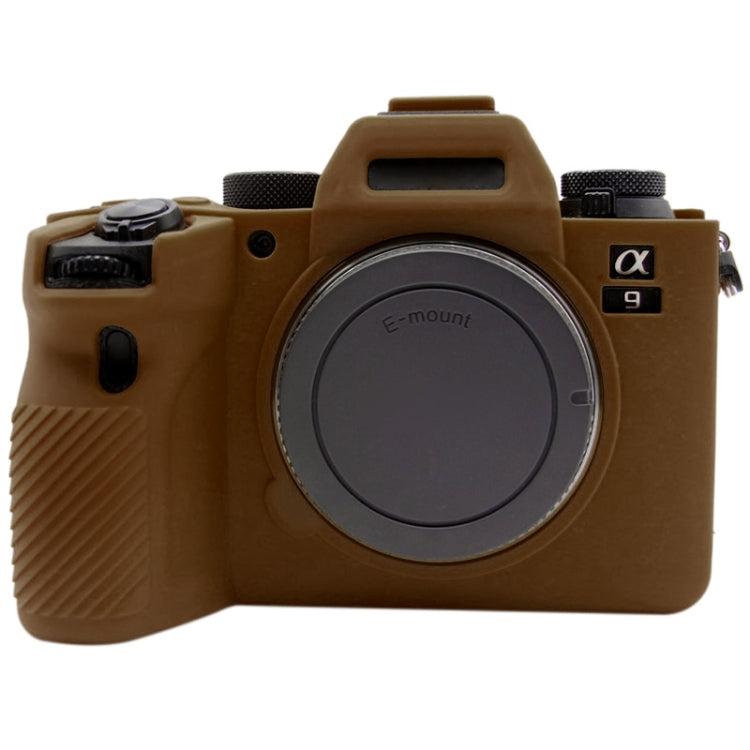 PULUZ Soft Silicone Protective Case for Sony ILCE-9M2/ Alpha 9 II / A92(Coffee) by PULUZ